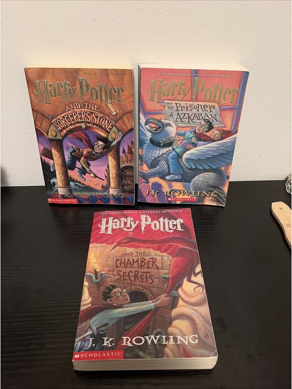 Harry Potter Paperback Book LOT of 3 JK Rowling Books #1-3
